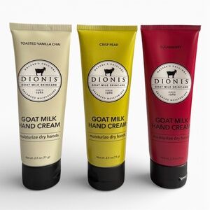 DIONIS Goat milk hand cream gift set assorted scents 3 x 2.5 oz